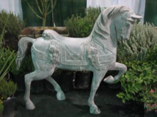 ft+ carousel horse fiberglass outdoor garden statue time left