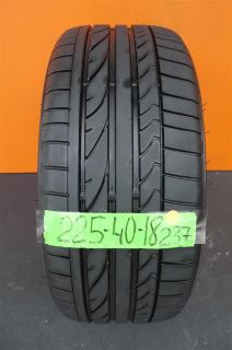 Bridgestone Potenza RE050A RFT used tire 225 40 18 88W 80% LIFE 