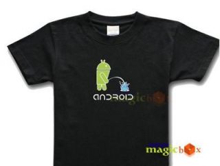 android logo google os geek t shirt pee piss on