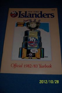   Islanders Yearbook Mike Bossy Billy Smith Bryan Trottier Potvin