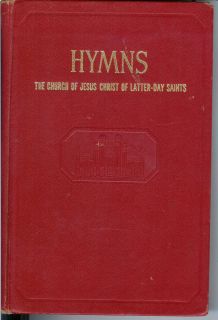 HYMNS Church of Jesus Christ of Latter Day Saints 1969 Red book MORMON 