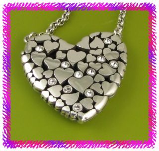 brighton silver la beau heart necklace nwtag