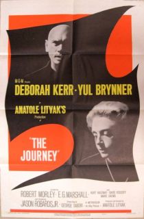 216 The Journey Poster Yul Bryner Deborah Kerr 1958
