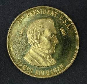 James Buchanan Coin Token 15th President