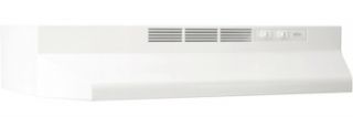 New 30 inch Broan White Non Ducted Range Hood 413001