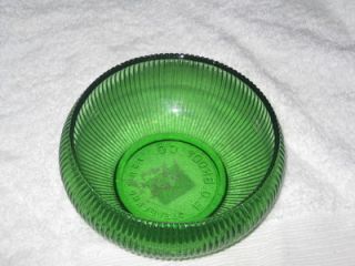 Vintage E O Brody Co Cleveland Green Glass Bowl