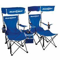 Bud Light Canopy Chairs with Cooler and Speaker System Brand New
