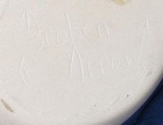 Navajo Wedding Vase Native American Pottery Signed Broken Arrow