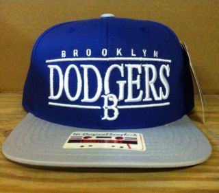 Brooklyn Dodgers Snapback Hat Cap Old School 2 Tone Vintage Flat Bill 