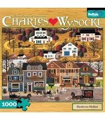 Charles Wysocki Buffalo Games Jigsaw Puzzle Hawkriver Hollow