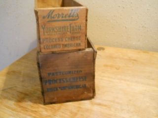 Primative Wood Cheese Boxes Valley Brook Morrells Yorkshire Farm 