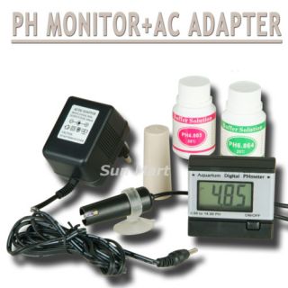 Digital Ph Tester Monitor Aquarium Meter Adapter Buffer