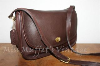 Vintage COACH Mahogany Brown Classic City Bag Shoulder Handbag 9790 