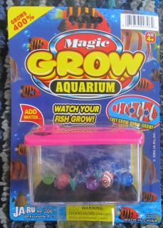 New Magic Grow Fish Aquarium Watch Your Fish Grow Add Water Grows 400% 