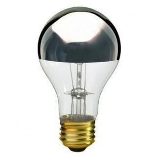   Incandescent Half Silver Bowl 60W Standard A19 Light Bulb Lamp