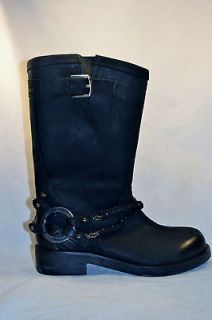 Diesel Womens BOGARDE LEATHER BOOT casual shoes size 7.5 NEW BLACK 