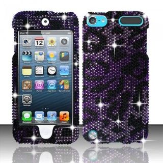 ZIZO Apple iPod Touch 5 5G Jeweled Gem Bling Case Purple Cheetah 