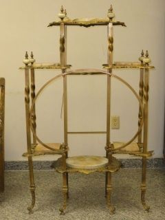 antique ornate brass onyx victorian etagere  2750 00 buy it 