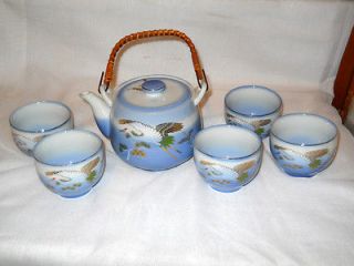 vintage japan porcelain tea set 6pc set 