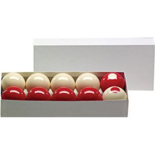 Bumper Pool Ball Set 2 1 8 Regulation Size in Red White for BP Tables 