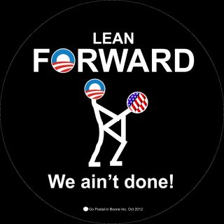 Lean Forward Anti Obama Bumper Sticker Republican