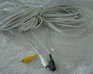 Bunker Hill Security Surveillance Camera Audio Video Power Cable