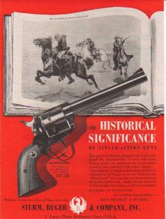 1960 Ruger Blackhawk Revolver My Bunkie Vintage Gun Ad