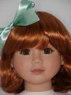   Doll Wig Shoulder Length Carrot Red Fits My Twinn or Apple Valley Doll