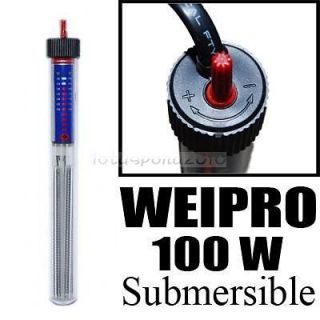 new 100w 100 watts weipro aquarium heater submersible  15 