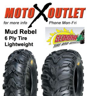 Yamaha Bruin 350 Tires ATV Sedona Mud Rebel Mudlite Set of 4