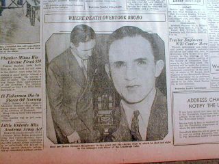 1936 Newspaper Lindbergh Baby Kidnapper Executed in New Jersey 
