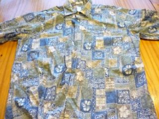 Burma Bibas 100 Cotton Short Sleeve Hawaiian Style Shirt Size Adult XL 