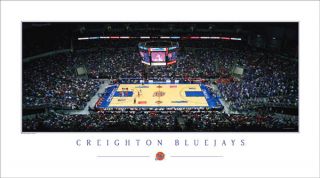 Creighton Bluejays Basketball Panoramic Poster Print