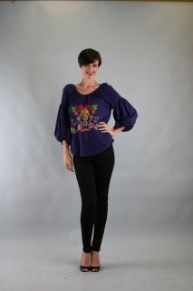 Vava by Joy Han Brynn 3 4 Sleeve Top Sizes XS L Purple or Red