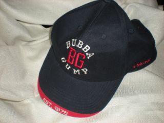 Bubba Gump Shrimp Hat Co BG 1795 Navy Chicago Red Ball Cap Advertising 