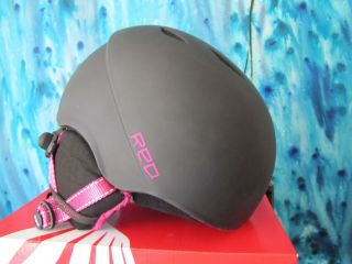 NEW 2013 Burton RED Paragon WOMENS Snowboard helmet Matte pearl Black 