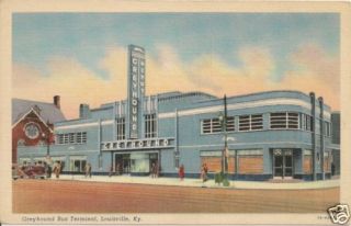 Greyhound Bus Terminal Louisville KY Postcard