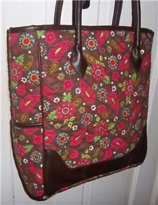 Buckhead Beatties Quilted Cotton Leather Large Tote
