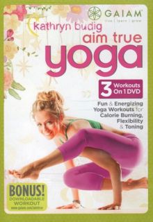 Gaiam Aim True Yoga DVD with Kathryn Budig New SEALED Workout Fitness 