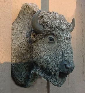 Buffalo Head Artis N Rose 93 Figurine Statue Wall Hanging Plaque 