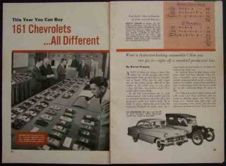 this year you can buy 161 chevrolets all different a look at the 1954 