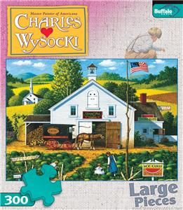 Buffalo Games Charles Wysocki Catchins Bugs Jigsaw Puzzle   300 Large 