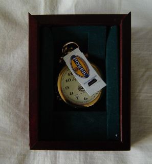 BYRON NELSON SIGNED COMMEMORATIVE FOSSIL POCKET WATCH NEW IN BOX 213 
