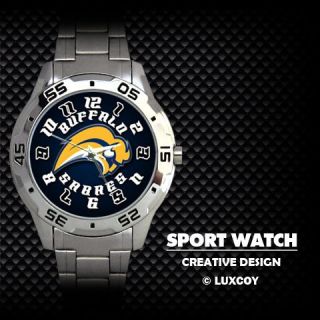 Buffalo Sabres Hockey Stainless Steel Sport Watch