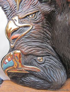 Buffalo Eagle Native American Sculpture Kathryn Yauney
