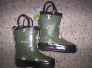 Toddler Jumping Beans Rain Boots Bugs Insects Small 5 6