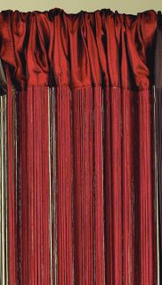 Many Uses Decorative Cranberry String Curtain 44X88