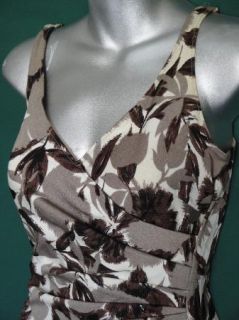 Sexy 50s Brown Abstract Floral Catalina Swim Suit Bathing Suit 12
