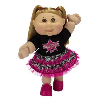 Cabbage Patch Kids Toddler Doll Caucasian Girl Blonde Rock Star