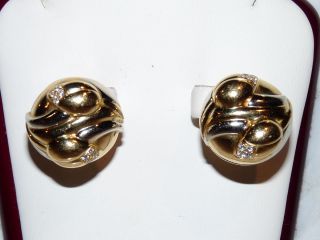 Bulgari Bvlgari 18kt Gold Diamond Earrings